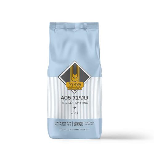קמח חיטה לבן בהיר מנופה שטיבל 405 1 קג
